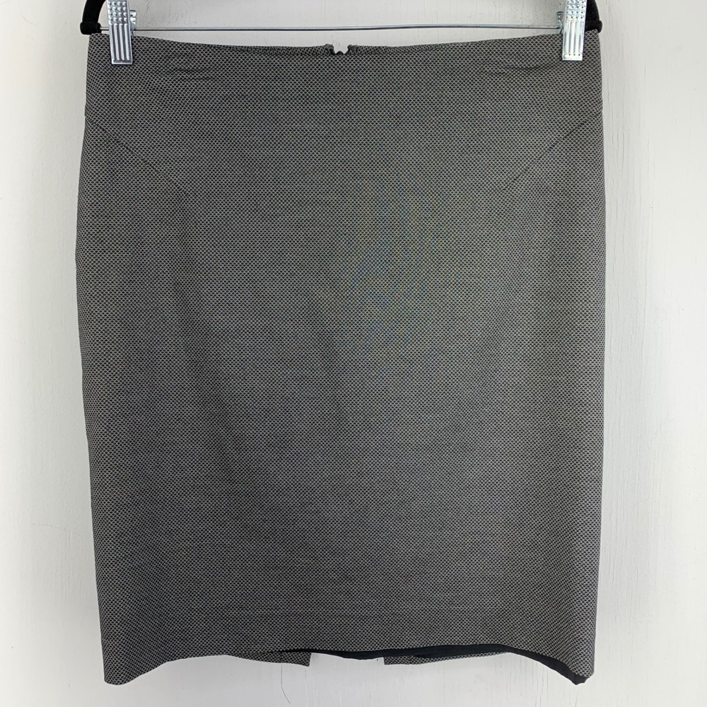 Express Womens 8 Micro Check Pencil Skirt Y2K 2000s Officecore Academia Tailored